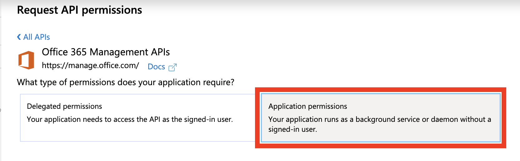 Application Permissions